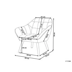 Beliani Clubfauteuil KARIS - Blauw Fluweel -Beste Fauteuil Winkel 000d3325b7354ab1a7b2a7abeb2dc639