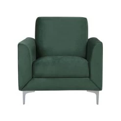 Beliani Fauteuil FENES - Groen Fluweel -Beste Fauteuil Winkel 003e58390d7d433d840918203f66fbc6