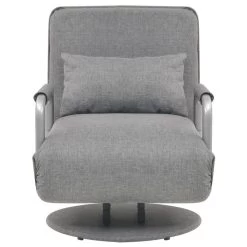 VidaXL Draaistoel En Slaapbank Stof Lichtgrijs -Beste Fauteuil Winkel 09299e18bec04b509eb69e34750f357b