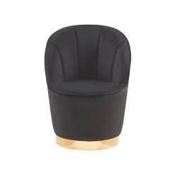 Beliani Fauteuil ALBY - Zwart Fluweel -Beste Fauteuil Winkel 0a4c5f3a2e2d485390f0ecba20e53c45