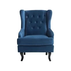 Beliani Fauteuil ALTA - Blauw Fluweel -Beste Fauteuil Winkel 0e718373392640d182bb8b0ea9dc87dc