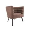Leitmotiv Stoel Explicit - Suede Look Chocolade Bruin - 74x71x74cm -Beste Fauteuil Winkel 1000023396
