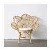 Giga Meubel Rotan Stoel - Zithoogte 43cm - 90x40x94cm - Leaf Chair Rotan