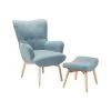 Beliani Fauteuil VEJLE - Blauw Polyester -Beste Fauteuil Winkel 1000027714