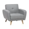 Beliani Cocktailstoel FLORLI - Grijs Polyester -Beste Fauteuil Winkel 1000027720