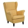 Beliani Oorfauteuil ABSON - Geel Polyester -Beste Fauteuil Winkel 1000027731