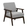 Beliani Fauteuil ASNES - Grijs Polyester