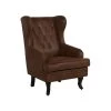 Beliani Fauteuil ALTA - Bruin Kunstleer -Beste Fauteuil Winkel 1000027761