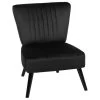 Beliani Fauteuil VAASA - Zwart Fluweel 1 Beliani Fauteuil VAASA - Zwart Fluweel -Beste Fauteuil Winkel 1000027774
