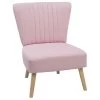 Beliani Fauteuil VAASA - Roze Polyester -Beste Fauteuil Winkel 1000027779