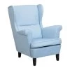 Beliani Oorfauteuil ABSON - Blauw Polyester -Beste Fauteuil Winkel 1000027783