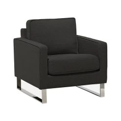 Beliani Fauteuil VIND - Grijs Polyester