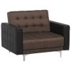 Beliani Fauteuil ABERDEEN - Bruin Polyester 2 Beliani Fauteuil ABERDEEN - Bruin Polyester -Beste Fauteuil Winkel 1000027815