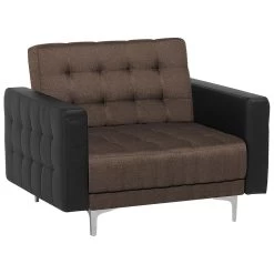 Beliani Fauteuil ABERDEEN - Bruin Polyester