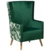 Beliani Oorfauteuil ONEIDA - Groen Fluweel 2 Beliani Oorfauteuil ONEIDA - Groen Fluweel -Beste Fauteuil Winkel 1000027819