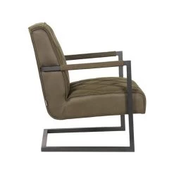 LABEL51 Fauteuil Denmark - Army Green - Microfiber 8 LABEL51 Fauteuil Denmark - Army Green - Microfiber -Beste Fauteuil Winkel 1000028404 0102