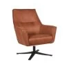 LABEL51 Fauteuil Tod - Cognac - Microfiber -Beste Fauteuil Winkel 1000028406