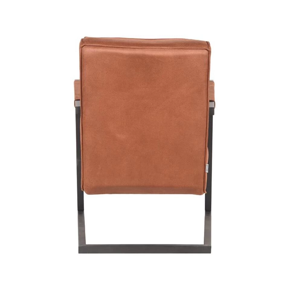 LABEL51 Fauteuil Denmark - Cognac - Microfiber 5 LABEL51 Fauteuil Denmark - Cognac - Microfiber - Afbeelding 3