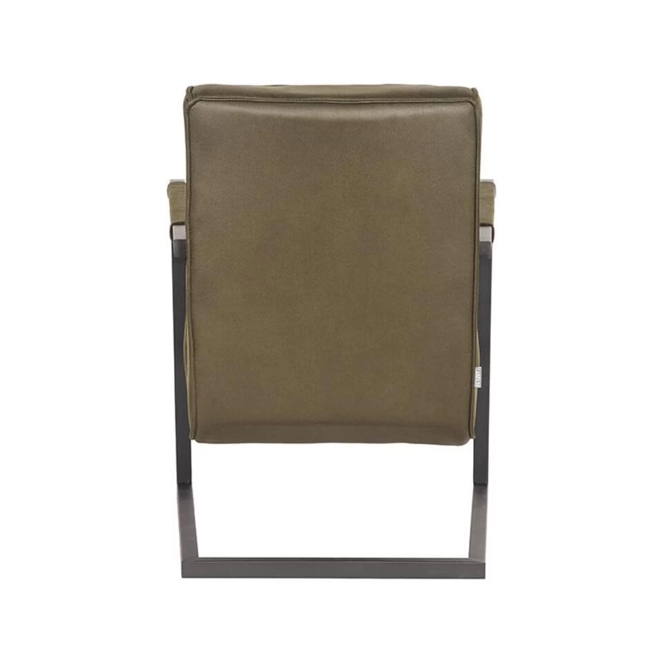LABEL51 Fauteuil Milo - Army Green - Microfiber 6 LABEL51 Fauteuil Milo - Army Green - Microfiber - Afbeelding 4