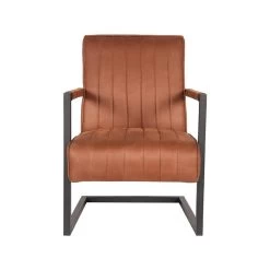 LABEL51 Fauteuil Milo - Cognac - Microfiber -Beste Fauteuil Winkel 1000028420 0101