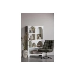 WOOOD Job Draaifauteuil - Teddy - Groen - 101x70x85 -Beste Fauteuil Winkel 1000031099 0102