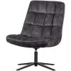 WOOOD Job Draaifauteuil - Velvet - Antraciet - 101x70x85 1 WOOOD Job Draaifauteuil - Velvet - Antraciet - 101x70x85 -Beste Fauteuil Winkel 1000031100