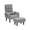 Beliani Fauteuil OLAND - Grijs Polyester 1 Beliani Fauteuil OLAND - Grijs Polyester -Beste Fauteuil Winkel 1000038680