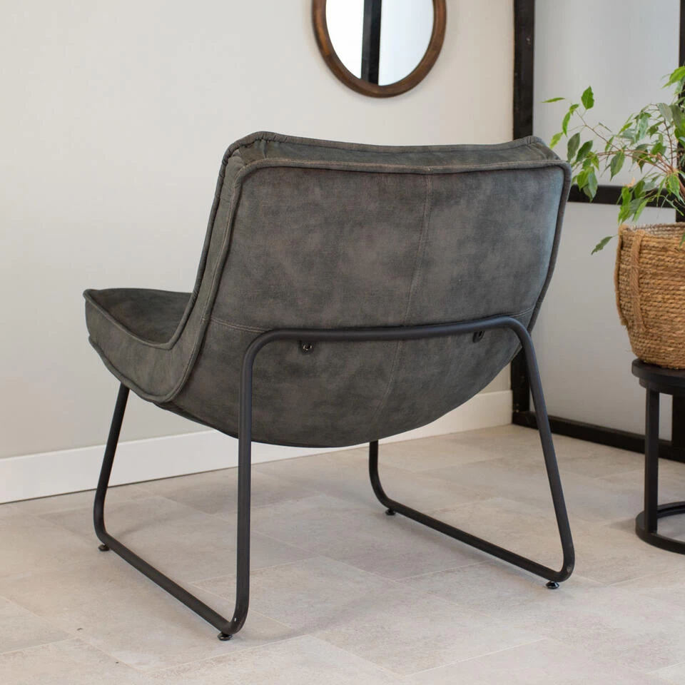 Fauteuil Lowen Velvet Groen - Stof - Groen 4 Fauteuil Lowen Velvet Groen - Stof - Groen - Afbeelding 2