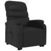 VidaXL Sta-op-stoel Kunstleer Zwart 2 VidaXL Sta-op-stoel Kunstleer Zwart -Beste Fauteuil Winkel 1000041927