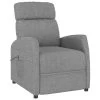VidaXL Fauteuil Elektrisch Verstelbaar Stof Lichtgrijs 1 VidaXL Fauteuil Elektrisch Verstelbaar Stof Lichtgrijs -Beste Fauteuil Winkel 1000041954