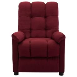 VidaXL Fauteuil Verstelbaar Elektrisch Stof Wijnrood -Beste Fauteuil Winkel 1000041958 0101