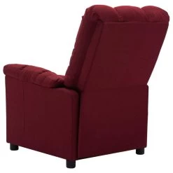 VidaXL Fauteuil Verstelbaar Elektrisch Stof Wijnrood -Beste Fauteuil Winkel 1000041958 0103