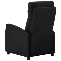 VidaXL Fauteuil Verstelbaar Kunstleer Zwart -Beste Fauteuil Winkel 1000041959 0103