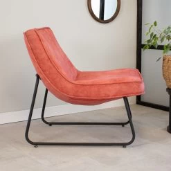 Fauteuil Lowen Velvet Roze - Stof - Roze -Beste Fauteuil Winkel 1000041960 0102