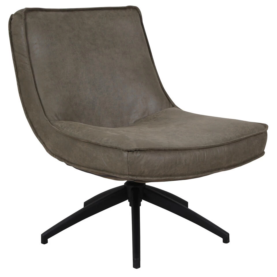 Industriële Draaibare Fauteuil Groen Tommy Eco Leer - Leder - Groen 3 Industriële Draaibare Fauteuil Groen Tommy Eco Leer - Leder - Groen
