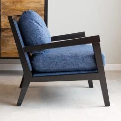 Industriële Fauteuil Morris Stof Blauw - Stof - Blauw -Beste Fauteuil Winkel 1000041981 0102