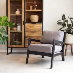 Industriële Fauteuil Morris Stof Grijs - Stof - Grijs -Beste Fauteuil Winkel 1000041984 0101