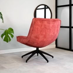 Fauteuil Draaibaar Tommy Velvet Roze - Stof - Roze 9 Fauteuil Draaibaar Tommy Velvet Roze - Stof - Roze -Beste Fauteuil Winkel 1000041991 0103