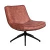 Fauteuil Draaibaar Tommy Velvet Roze - Stof - Roze -Beste Fauteuil Winkel 1000041991