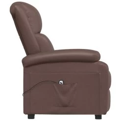 VidaXL Fauteuil Verstelbaar Elektrisch Kunstleer Bruin -Beste Fauteuil Winkel 1000041997 0103