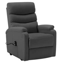 VidaXL Sta-op-stoel Kunstleer Antracietkleurig -Beste Fauteuil Winkel 1000041998 0102