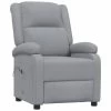 VidaXL Fauteuil Elektrisch Verstelbaar Stof Lichtgrijs 71x90.5x96 Cm 2 VidaXL Fauteuil Elektrisch Verstelbaar Stof Lichtgrijs 71x90.5x96 Cm -Beste Fauteuil Winkel 1000042015