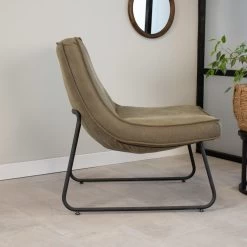 Industriële Fauteuil Groen Lowen Eco Leer - Leder - Groen -Beste Fauteuil Winkel 1000049293 0102