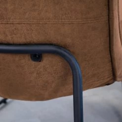 Industriële Fauteuil Cognac Lowen Eco Leer - Leder - Bruin -Beste Fauteuil Winkel 1000049297 0103