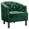 VidaXL Fauteuil Fluweel Groen -Beste Fauteuil Winkel 1000059109