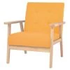 VidaXL Stoelen Stof Geel -Beste Fauteuil Winkel 1000059139