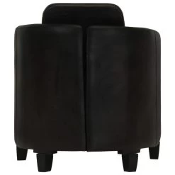 VidaXL Fauteuil Echt Leer Zwart -Beste Fauteuil Winkel 1000059161 0103