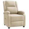 VidaXL Recliner Stof Crème -Beste Fauteuil Winkel 1000061390