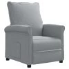 VidaXL Televisiefauteuil Stof Lichtgrijs Fauteuil Tv-Stoel Leunstoel Zetel -Beste Fauteuil Winkel 1000062439