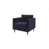 Fauteuil Velvet Blauw Brooklyn - Stof - Blauw -Beste Fauteuil Winkel 1000062441